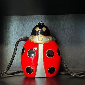 Timmy Woods Red and Black Mini Ladybug Bag